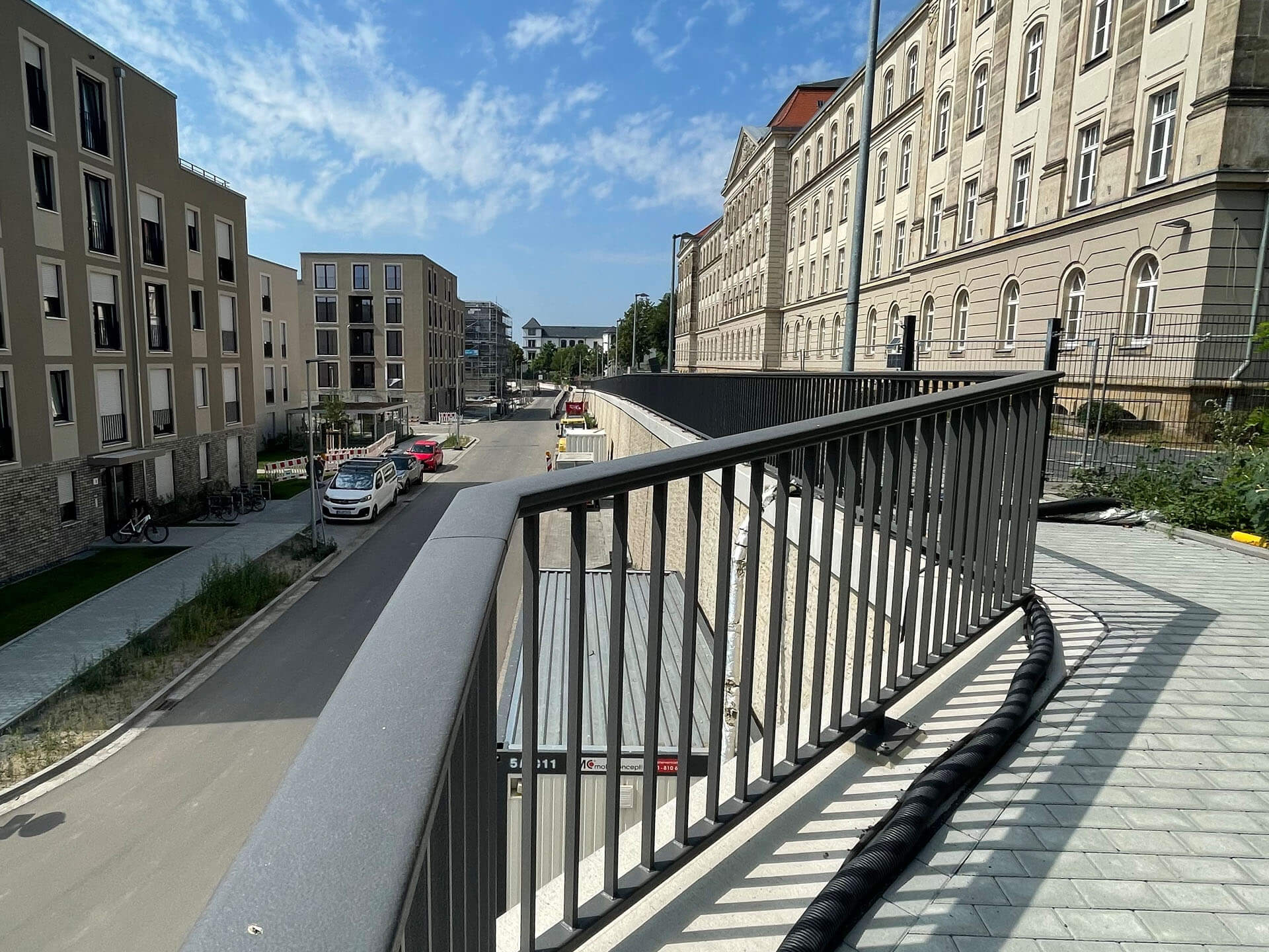 Neubau Füllstabgeländer auf der Marienallee in Dresden